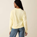 Ariat women's Essential Crew Sweatshirt in a pear sorbet color