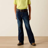 Ariat Boys B4 Relaxed Oliver Boot Cut Jeans Front View