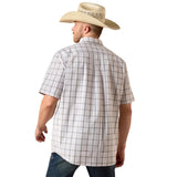 ARIAT PRO SASHA WHITE MULTI PLAID - MENS SHIRT Back View