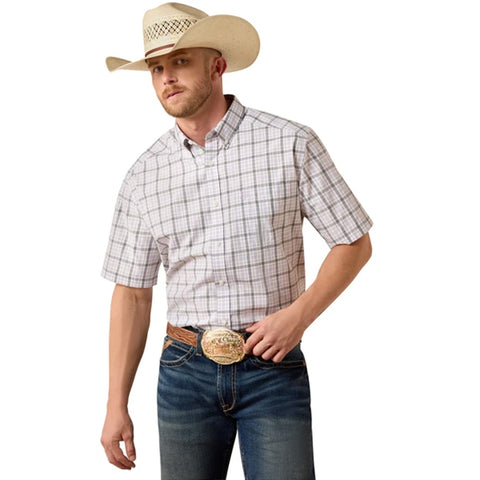 ARIAT PRO SASHA WHITE MULTI PLAID - MENS SHIRT