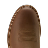 Brown Boot with Round Toe- Toe