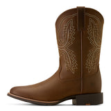 Brown Boot with Round Toe- Side