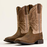 Front and side view of Brush Creek Boots. 