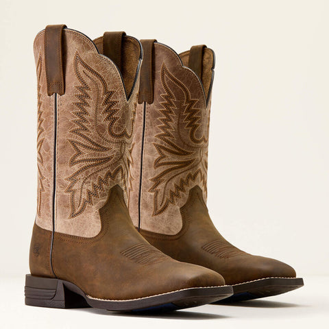 Front and side view of Brush Creek Boots. 