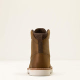 Back side view of the Kid's Lift Lacer Moc Toe Boot.