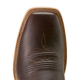 Brown Wide Square Toe Boot- Toe
