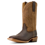Brown Wide Square Toe Boot