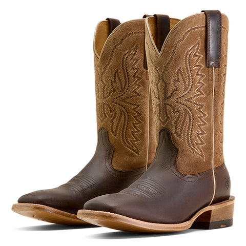 Brown Wide Square Toe Boot
