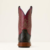 Back side view of the Men's Shadow Purple Country Roads Cowboy Boots. 