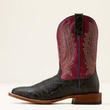 Full side view of Men's Shadow Purple Country Roads Cowboy Boots. 