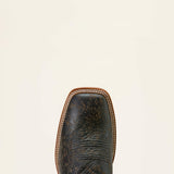 Top side view of the toe on the Men's Shadow Purple Country Roads Cowboy Boots. 