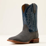 Front and side view of Men's Iron Grey Country Roads Boots. 