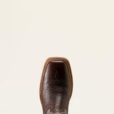 Top side view of the toe on the Kanyon Toughstock VenTEK Square Toe Boots. 