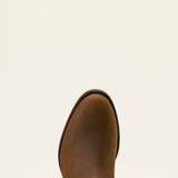 Top side view of the Sonoro Roper Boots toe. 