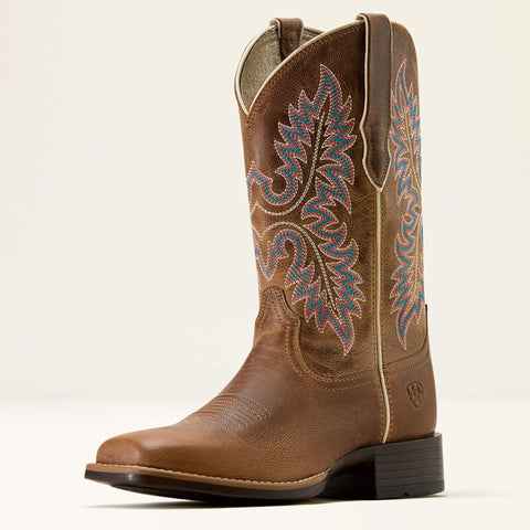 Front and side view of the Canyon Square Toe Boots. 
