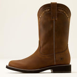 Full side view of Kearney Round Toe Boots. 