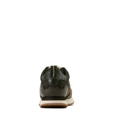 Brown shoe with White Laces and old Accents Back View