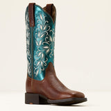 Left side view of Metallic Sea Round Up Boots. 