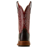 Back side view of the Women's Deep Red County Lane Boots. 