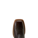 Top side view of the toe on the Women's Deep Red County Lane Boots. 