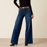Ariat Vilma UltraStretch wide-leg jeans with a flattering high-rise fit.