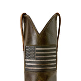 Top shaft on the Ariat Men's Activator Patriot Wide Square Toe Work Boots