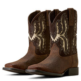 Ariat Youth Driftwood Earth Wide Square Toe Western Boot
