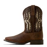 Ariat Youth Driftwood Earth Wide Square Toe Western Boot Side View