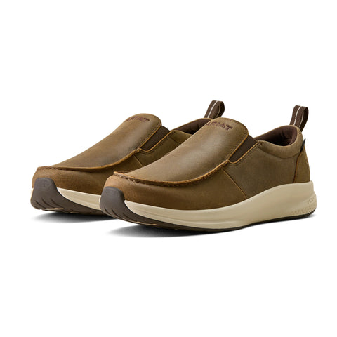 Ariat Men's Buckeye Brown Bomber Slip On Waterproof Shoe 