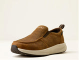 Ariat Women's Brown Tooled H2O Buckeye Slip On Casual Shoe Front Side View