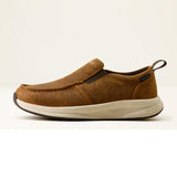 Ariat Women's Brown Tooled H2O Buckeye Slip On Casual Shoe Side View
