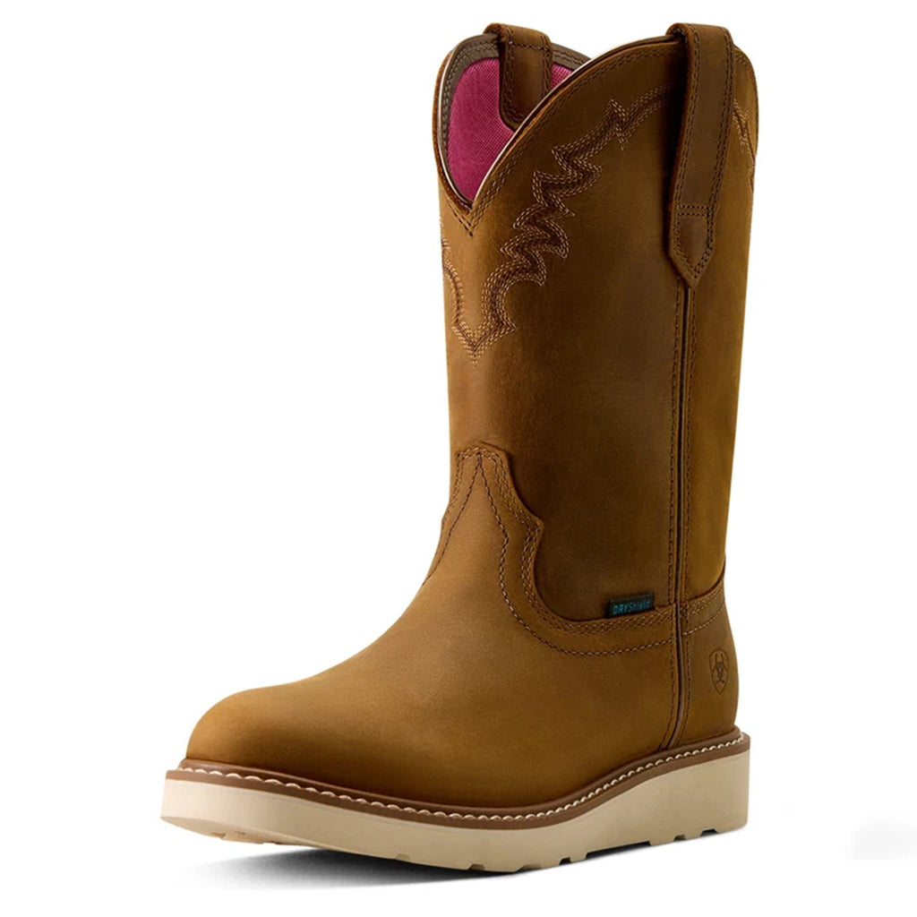 Ariat Distressed Brown Southlite Women's Waterproof Round Toe Western Boots