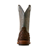 Ariat Men's Riverside Chocolate Bass Print Western Boot Heel View