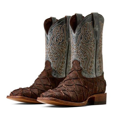 Ariat Men's Riverside Chocolate Bass Print Western Boot Pair View