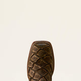 Ariat Men's Riverside Tan Bass Print Western Boot Toe View