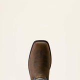 ARIAT Men's Activator Patriot Waterproof Wide Square Toe Steel Toe Work Boots Toe View