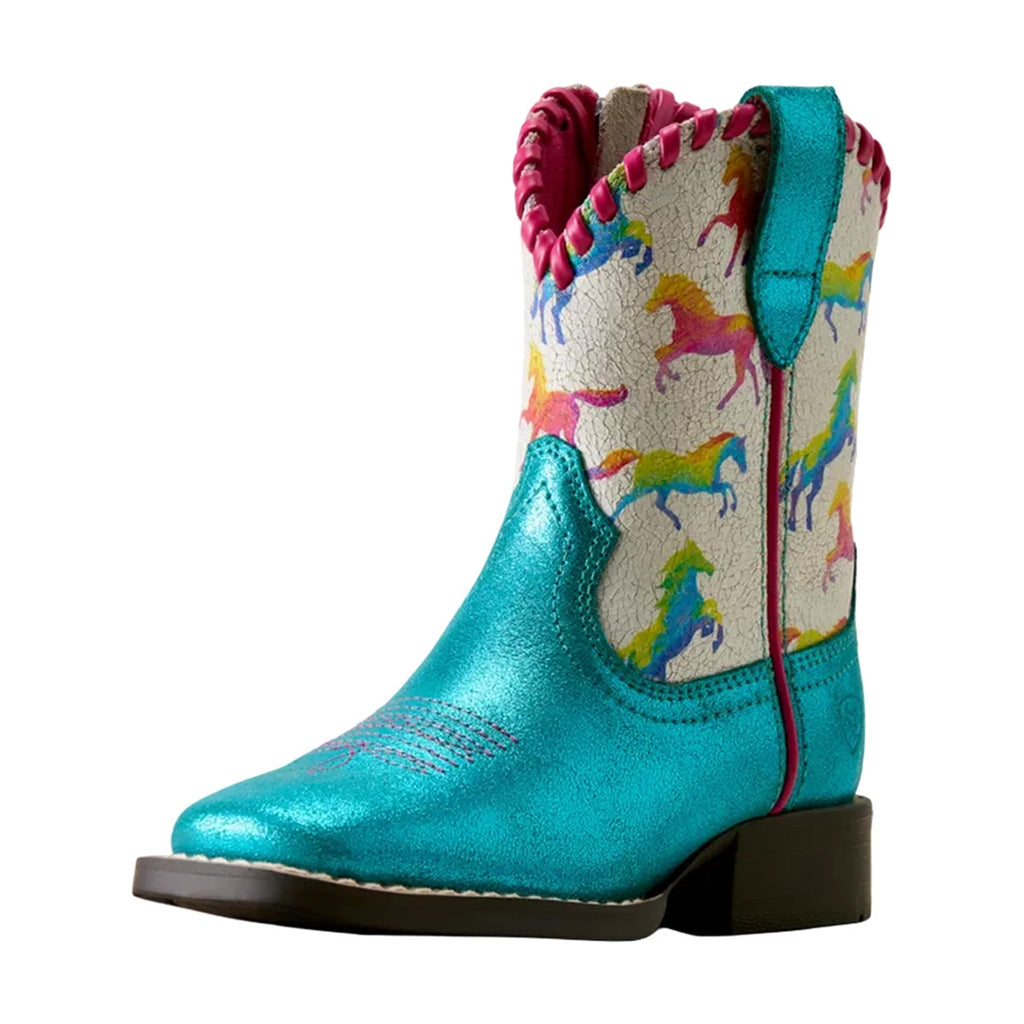 Ariat Girls' Skydancer Metallic Western Boots - Broad Square Toe