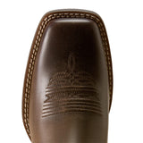Ariat Women's Round Up Filly Wide Square Toe Western Boot - Dark Cacao Toe View