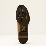 Bottom side view of Ariat Men's Brown Sport Stockman U Toe Cowboy Boot 