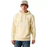 Ariat Men's Ropers Delight Vanilla Custard Hoodie Front View