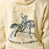 Ariat Men's Ropers Delight Vanilla Custard Hoodie Graphic View