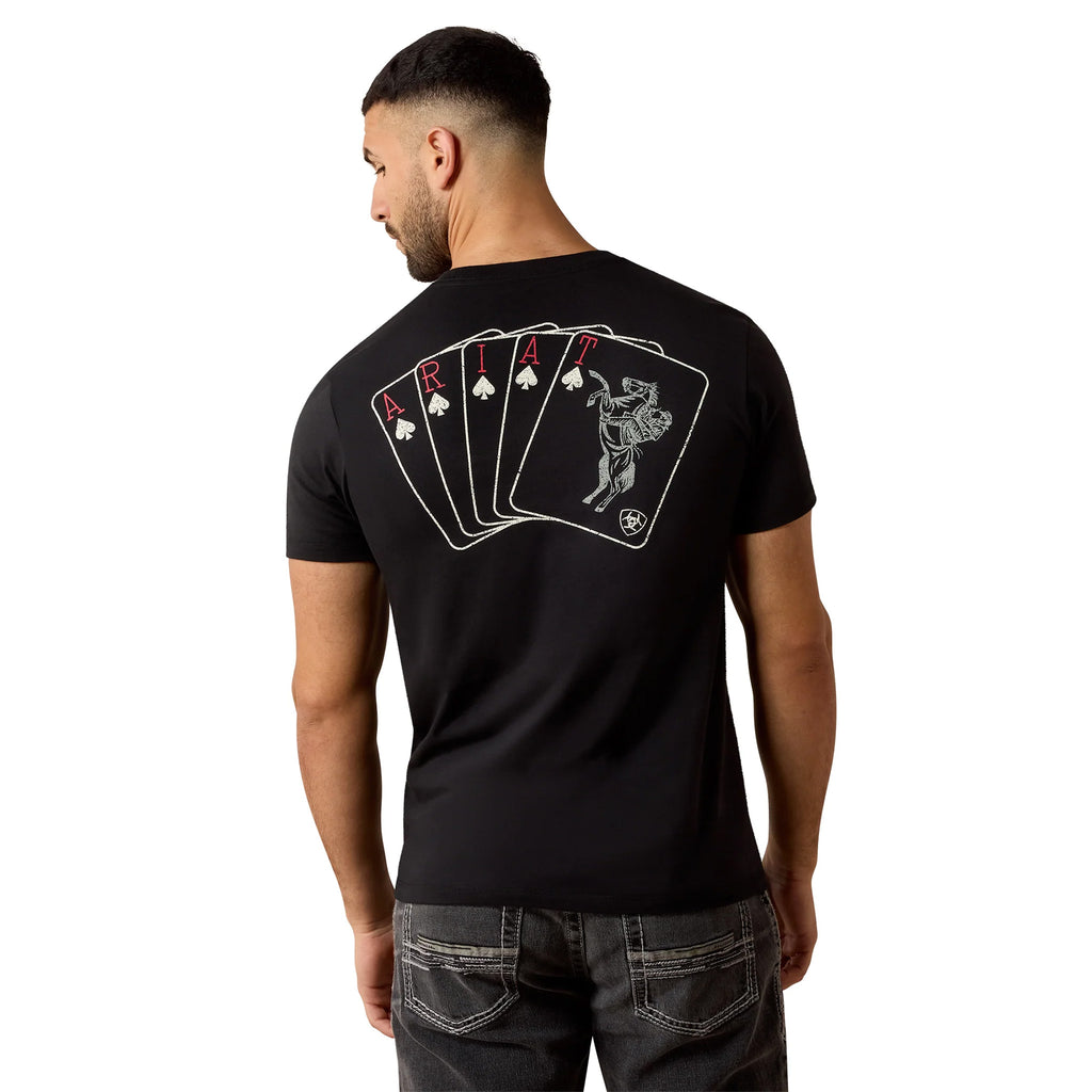 Ariat Men's Ranch Royalty Black T-Shirt Back View
