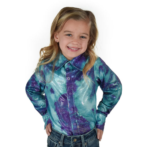 Cowgirl Tuff Cotton Candy Pullover Button Up