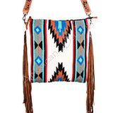 American Darling Aztec Blanket with Fringe Crossbody