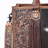 American Darling Tooled/Hide Tote Bag