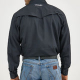 Black Pearl Snap Long Sleeve- Back View
