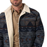 Wrangler Men's Jacquard Sherpa Lined Jacket