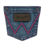 Wrangler Girls Valerie Pink Stitched Trouser Jeans