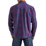 Wrangler Men's Navy& Mulberry Shirt