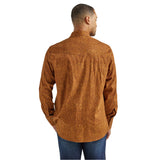 Wrangler Men's Brown Tool Print Shirt
